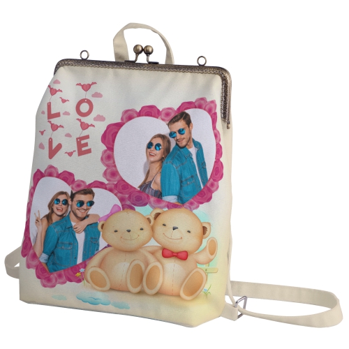 手工縫製後背口金包