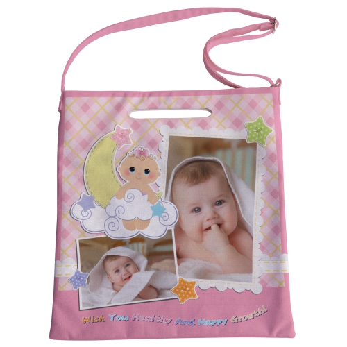 甜美磁扣帆布包