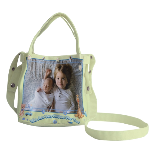 隨身帆布方型肩背小提包