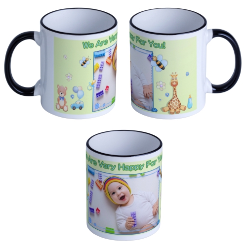 黑色把柄馬克杯