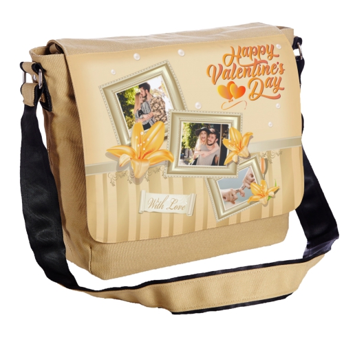 休閒側背帆布包