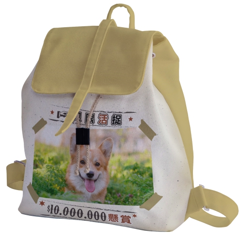 日系帆布束口後背包