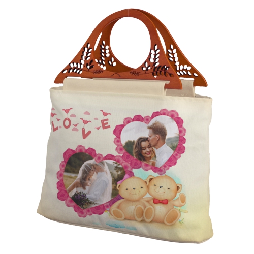 木質提把個性手提方包